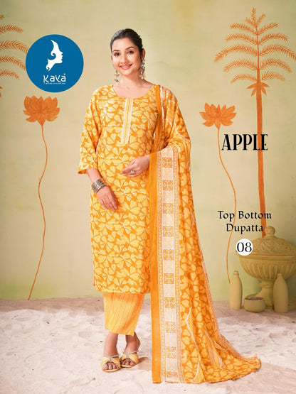 Apple Kaya Rayon Readymade Suits Supplier