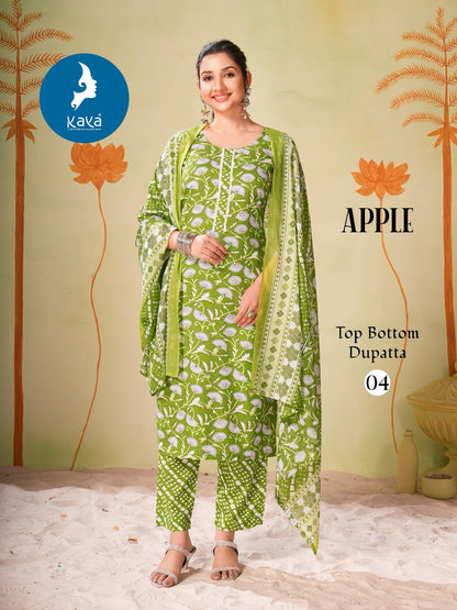 Apple Kaya Rayon Readymade Suits Supplier