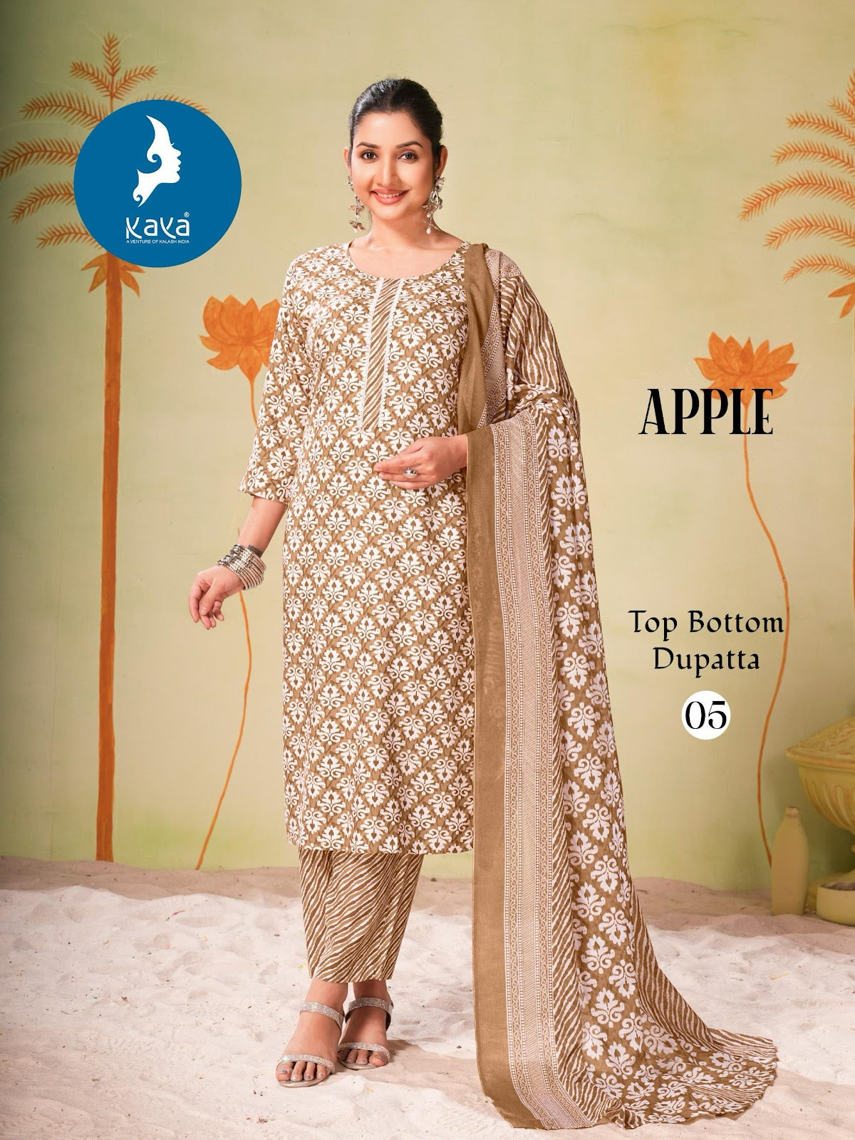 Apple Kaya Rayon Readymade Suits Supplier