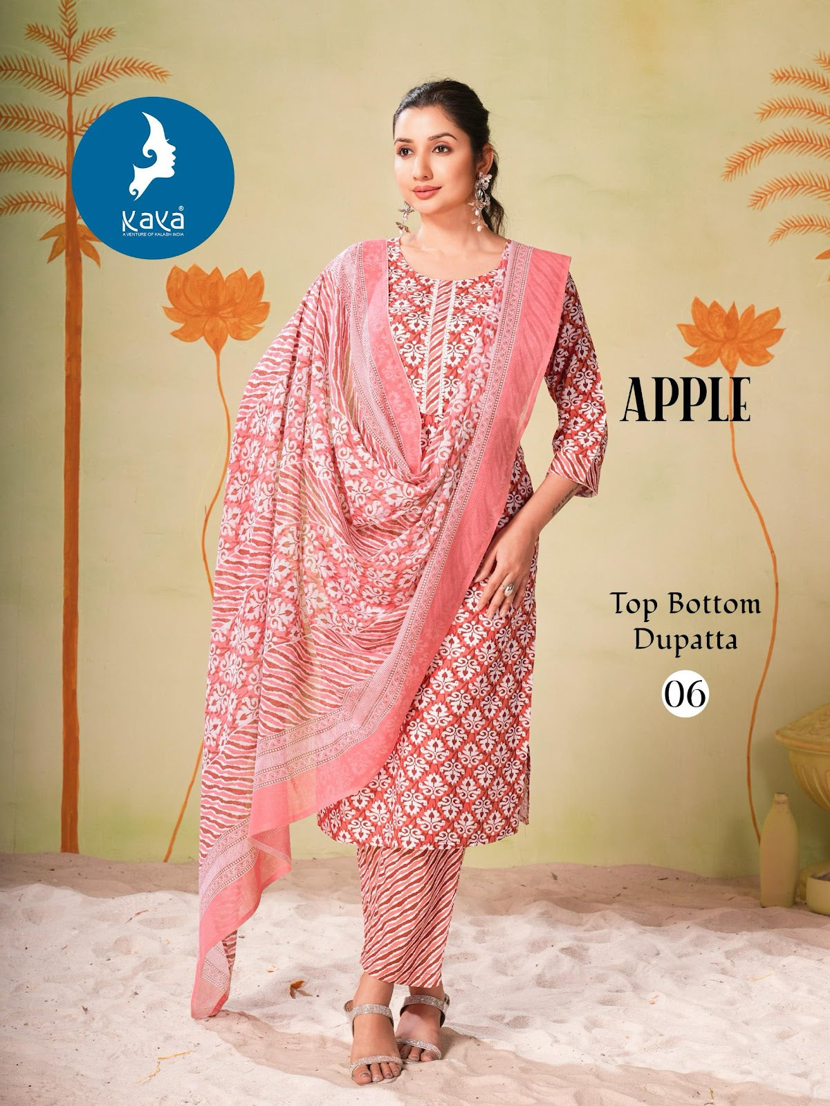 Apple Kaya Rayon Readymade Suits Supplier