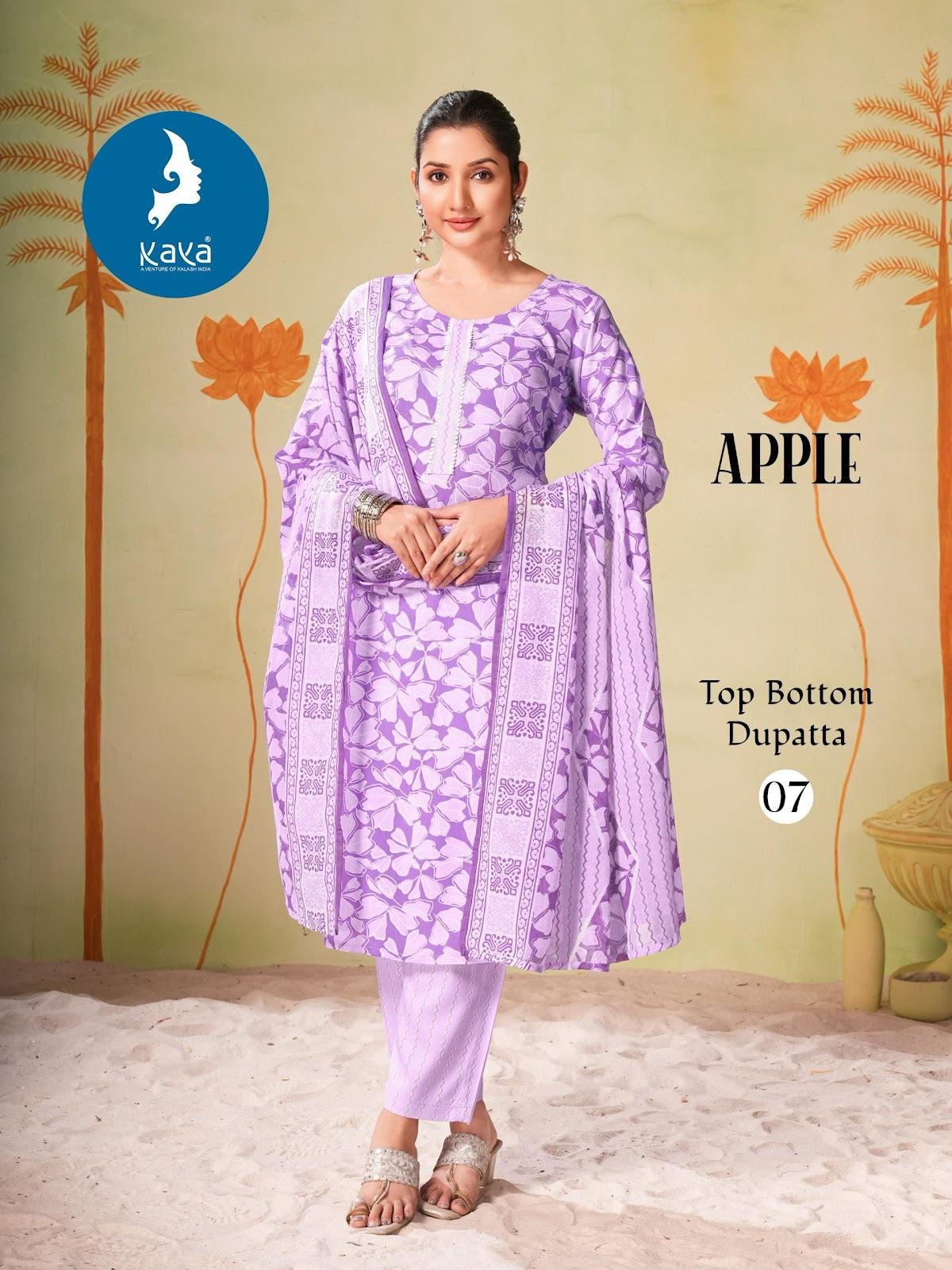 Apple Kaya Rayon Readymade Suits Supplier