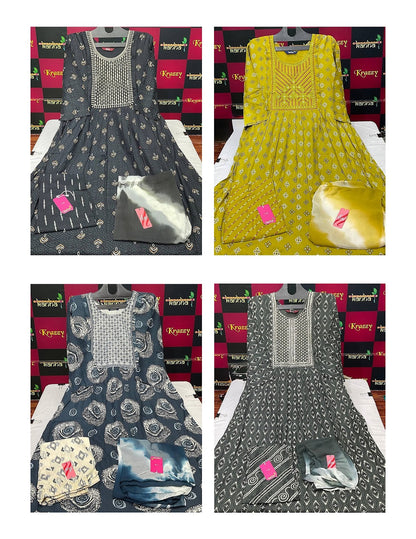 Apple With Pocket And Feeding 2509 Kanha Reyon Readymade Pant Style Suits Wholesaler Gujarat