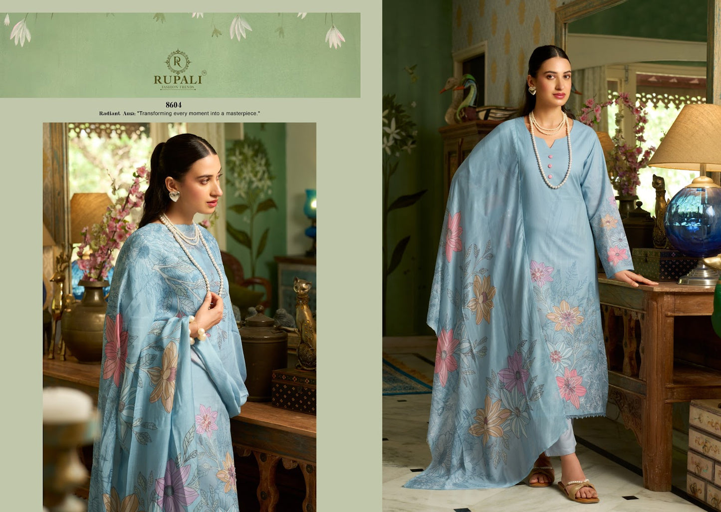 Applique Edition Rupali Cambric Lawn Pakistani Salwar Suits Exporter Ahmedabad