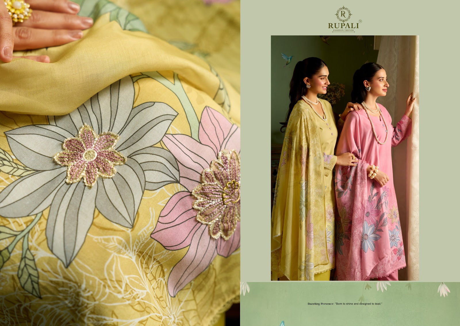 Applique Edition Rupali Cambric Lawn Pakistani Salwar Suits Exporter Ahmedabad