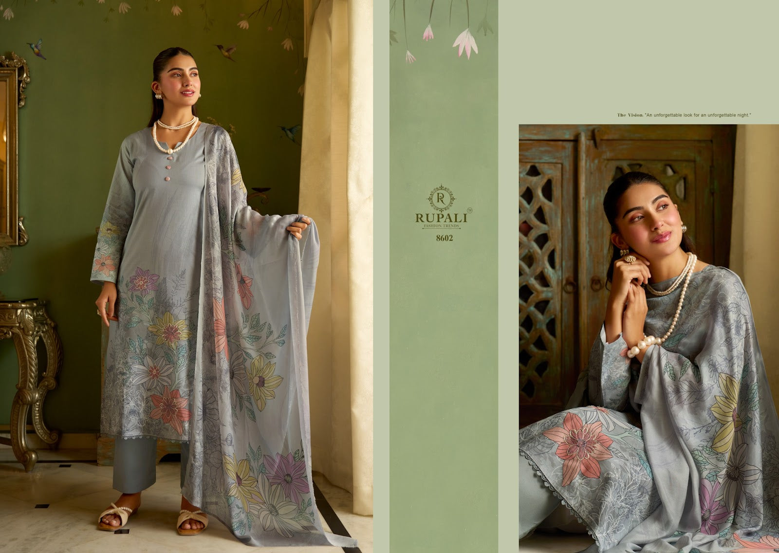 Applique Edition Rupali Cambric Lawn Pakistani Salwar Suits Exporter Ahmedabad