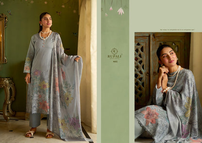 Applique Edition Rupali Cambric Lawn Pakistani Salwar Suits Exporter Ahmedabad