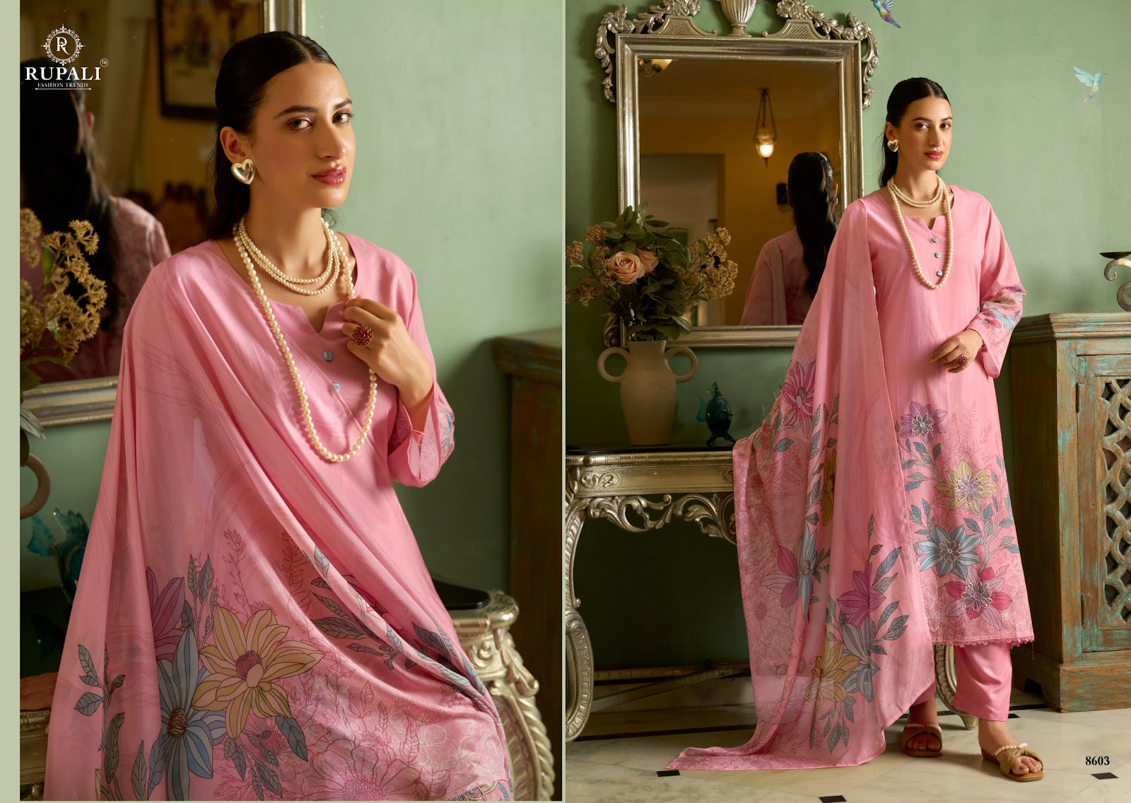 Applique Edition Rupali Cambric Lawn Pakistani Salwar Suits Exporter Ahmedabad