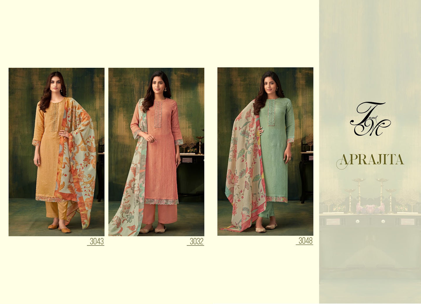 Aprajita Tm Simmer Tissue Plazzo Style Suits Manufacturer Gujarat