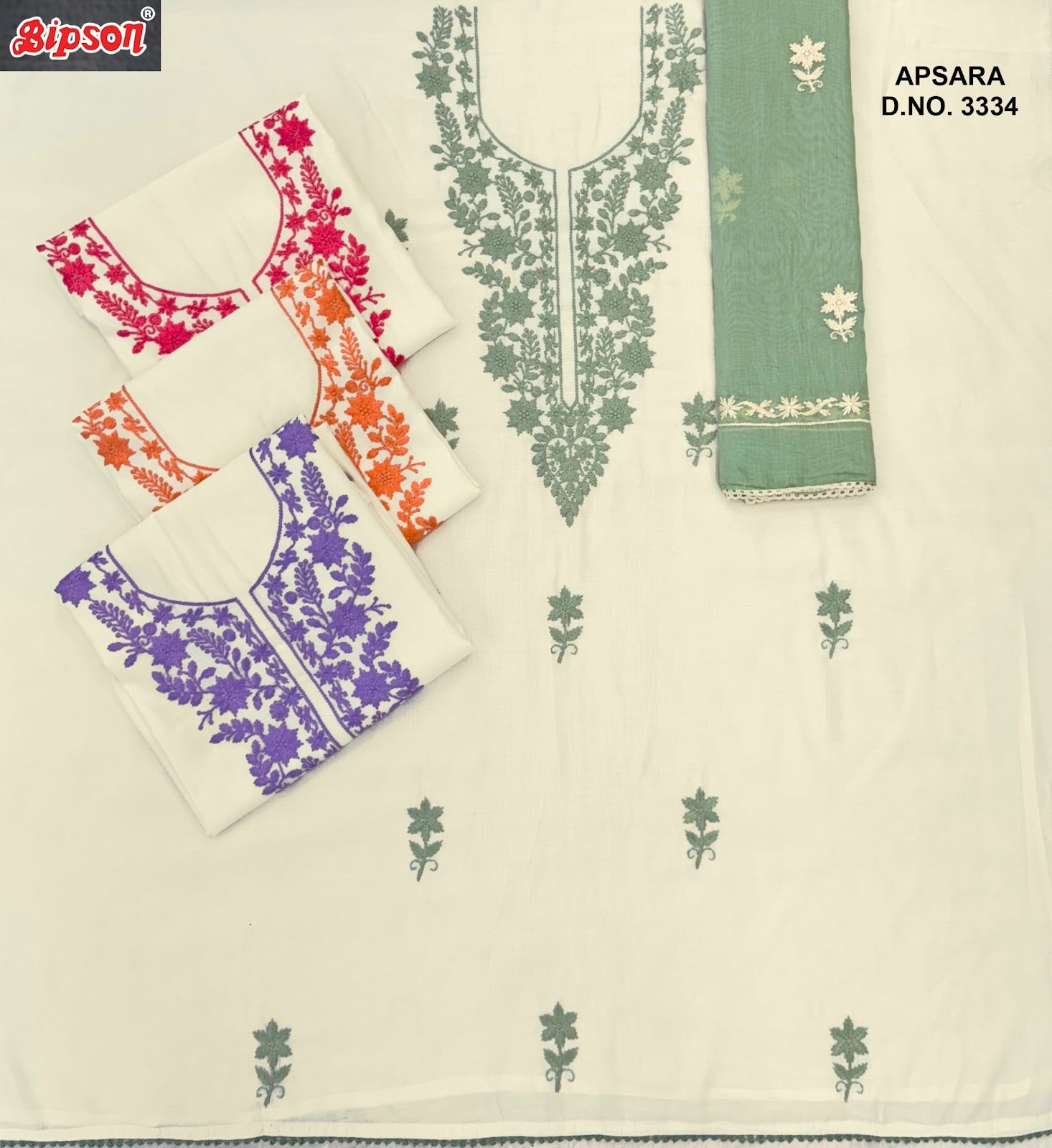 Apsara 3334 Bipson Prints Roman Silk Pant Style Suits Exporter