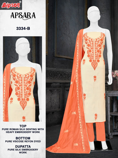 Apsara 3334 Bipson Prints Roman Silk Pant Style Suits Exporter