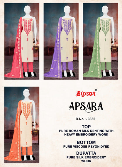 Apsara 3335 Bipson Prints Roman Silk Pant Style Suits Supplier
