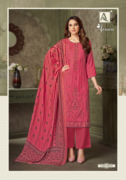 Apsara Alok Viscose Muslin Karachi Salwar Suits Exporter