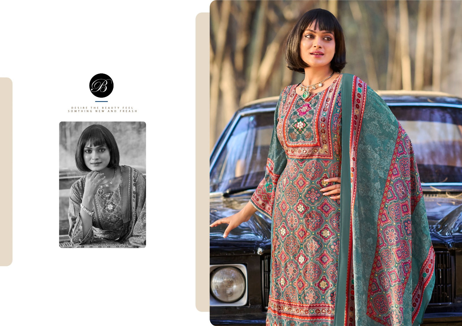 Apsara Belliza Designer Studio Viscose Muslin Karachi Salwar Suits Wholesale Rate