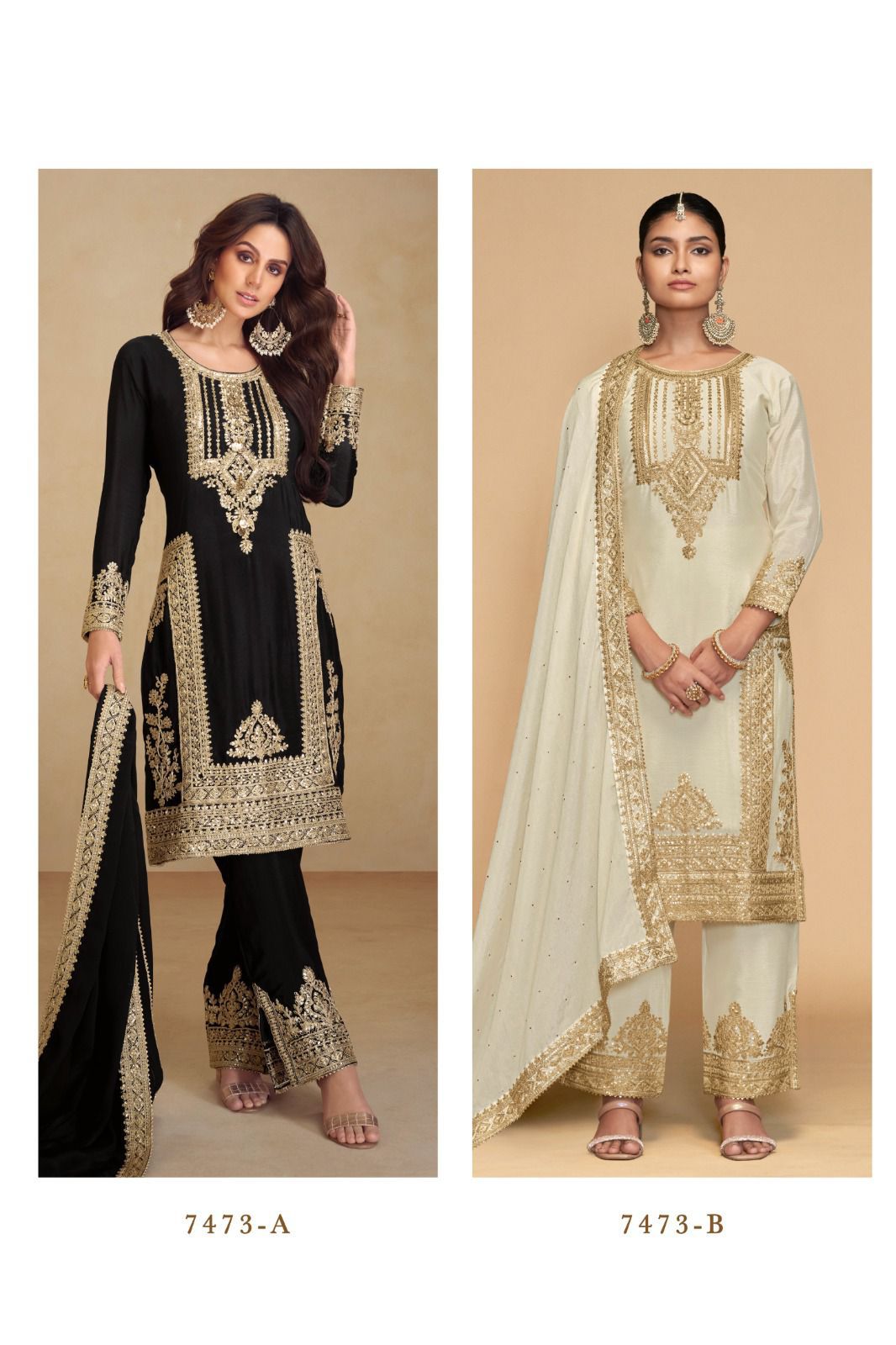 Apsara Gulkayra Designer Chinon Readymade Suits Wholesaler