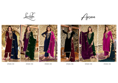 Apsara Levisha Velvet Suits Exporter Gujarat
