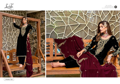 Apsara Levisha Velvet Suits Exporter Gujarat