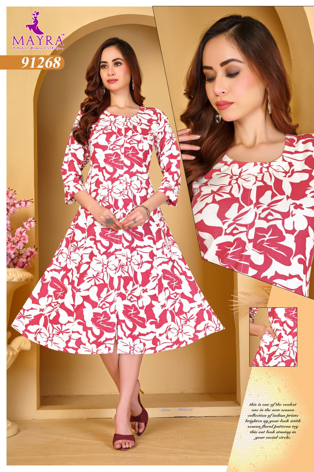 Apsara Mayra Reyon Kurti With Pocket Manufacturer