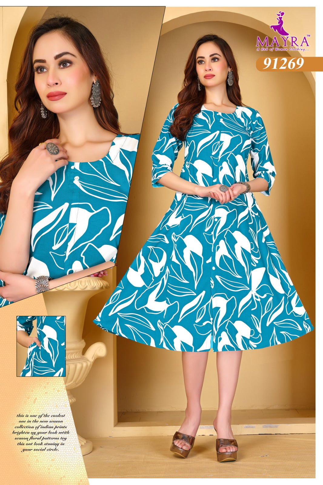 Apsara Mayra Reyon Kurti With Pocket Manufacturer