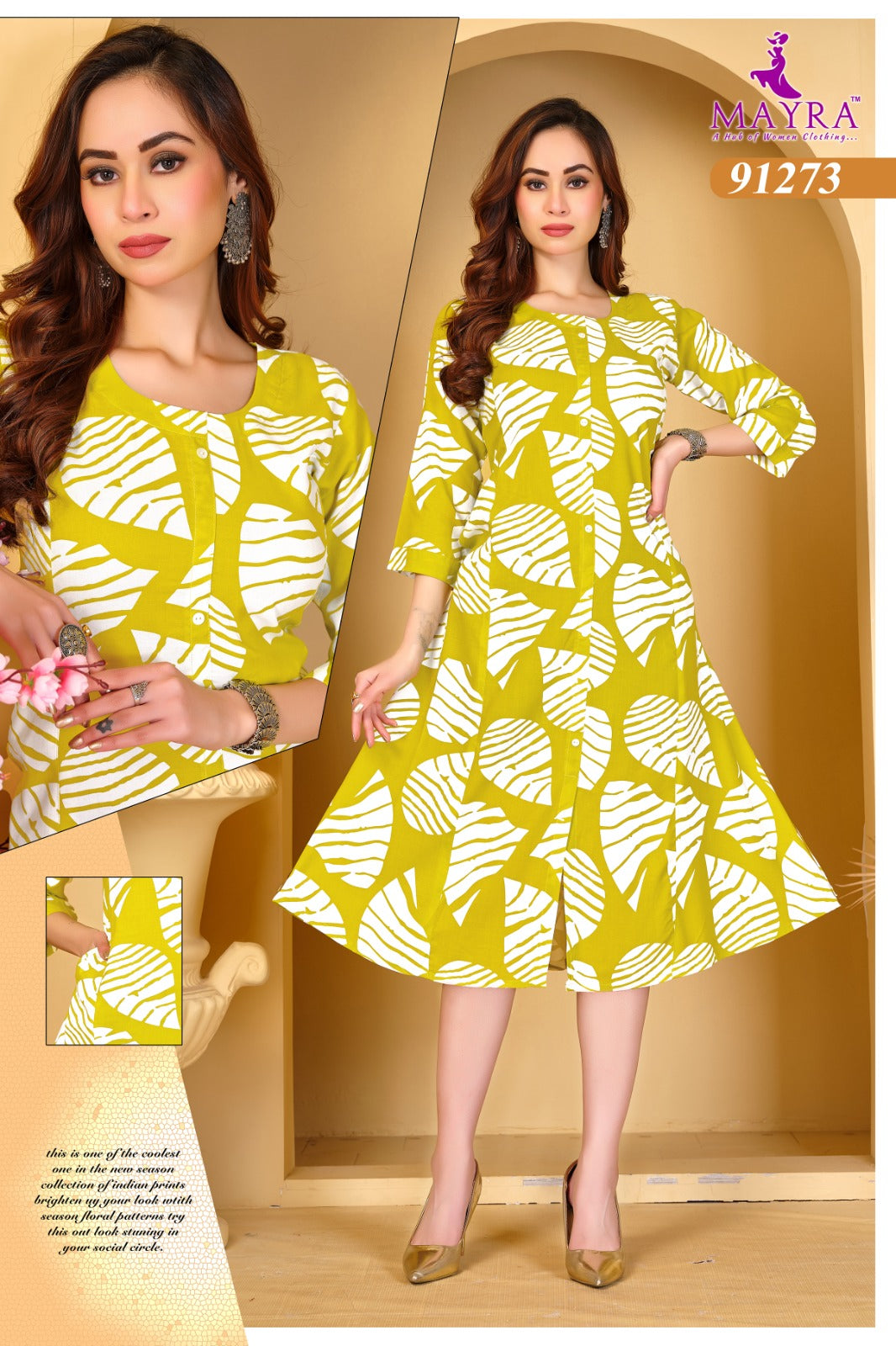 Apsara Mayra Reyon Kurti With Pocket Manufacturer