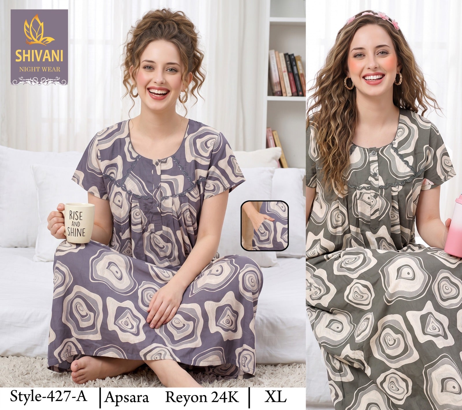 Apsara Shivani Rayon 24Kg Night Gowns Manufacturer Ahmedabad