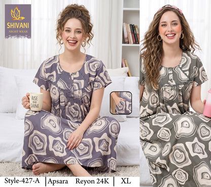 Apsara Shivani Rayon 24Kg Night Gowns Manufacturer Ahmedabad