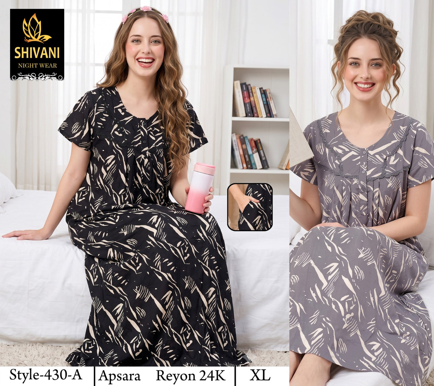 Apsara Shivani Rayon 24Kg Night Gowns Manufacturer Ahmedabad
