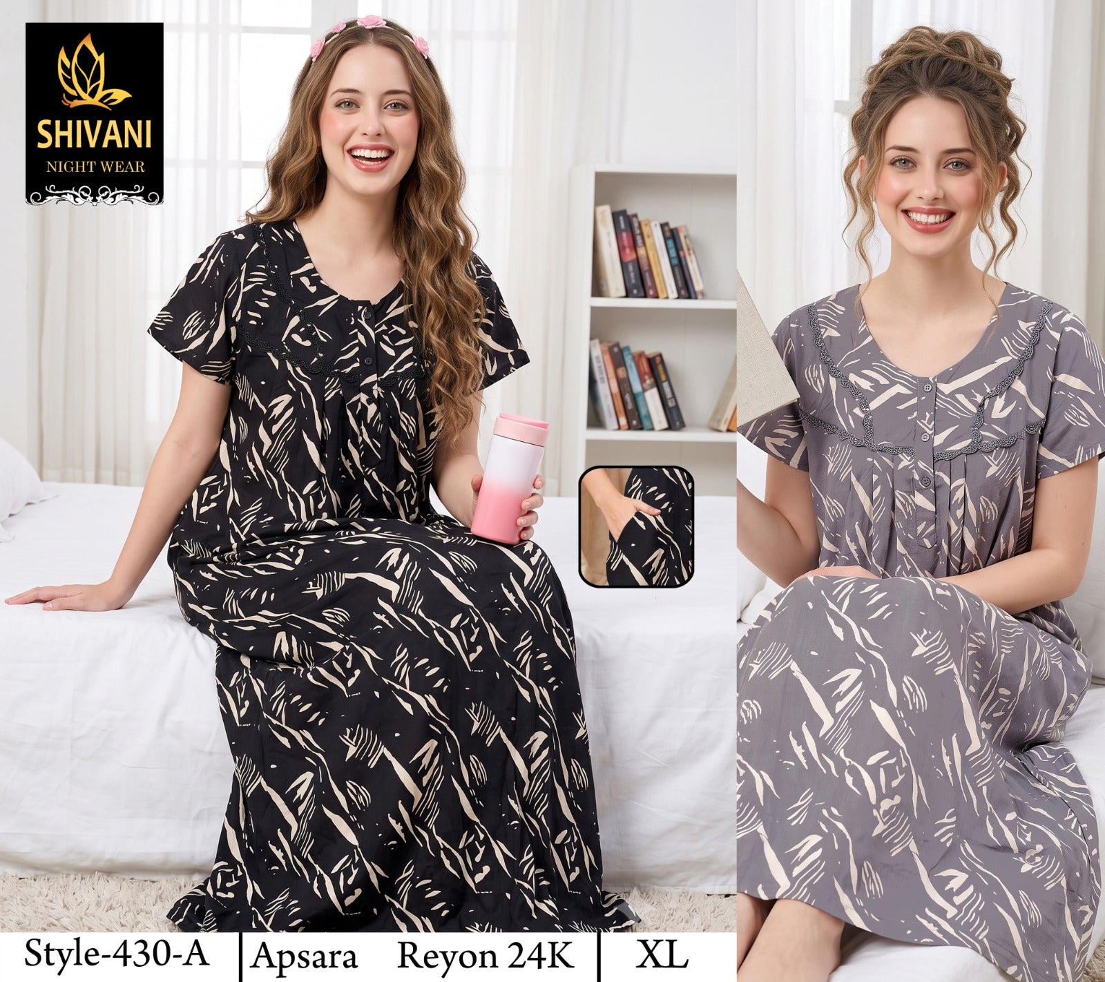 Apsara Shivani Rayon 24Kg Night Gowns Manufacturer Ahmedabad