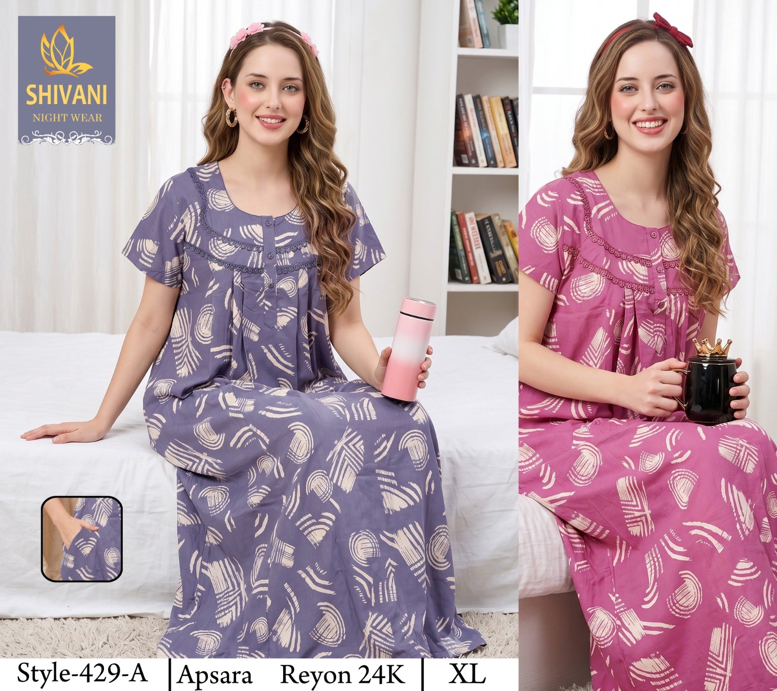 Apsara Shivani Rayon 24Kg Night Gowns Manufacturer Ahmedabad