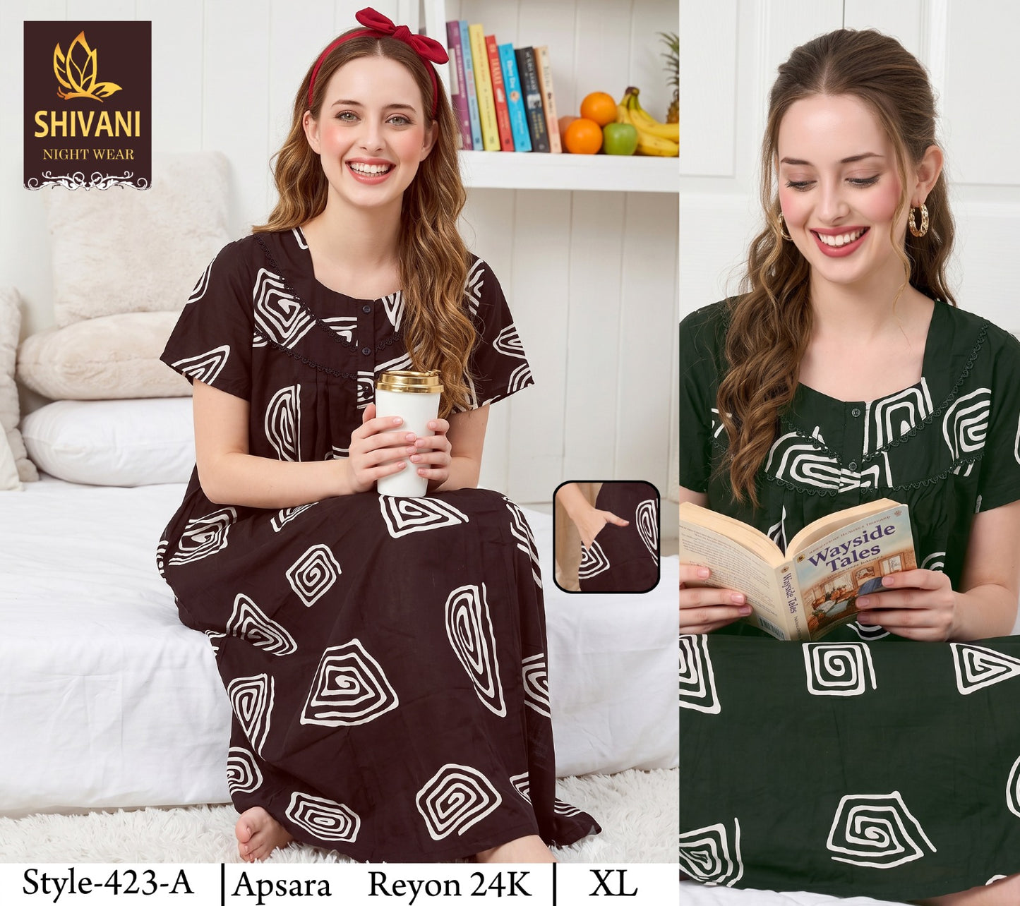 Apsara Shivani Rayon 24Kg Night Gowns Manufacturer Ahmedabad