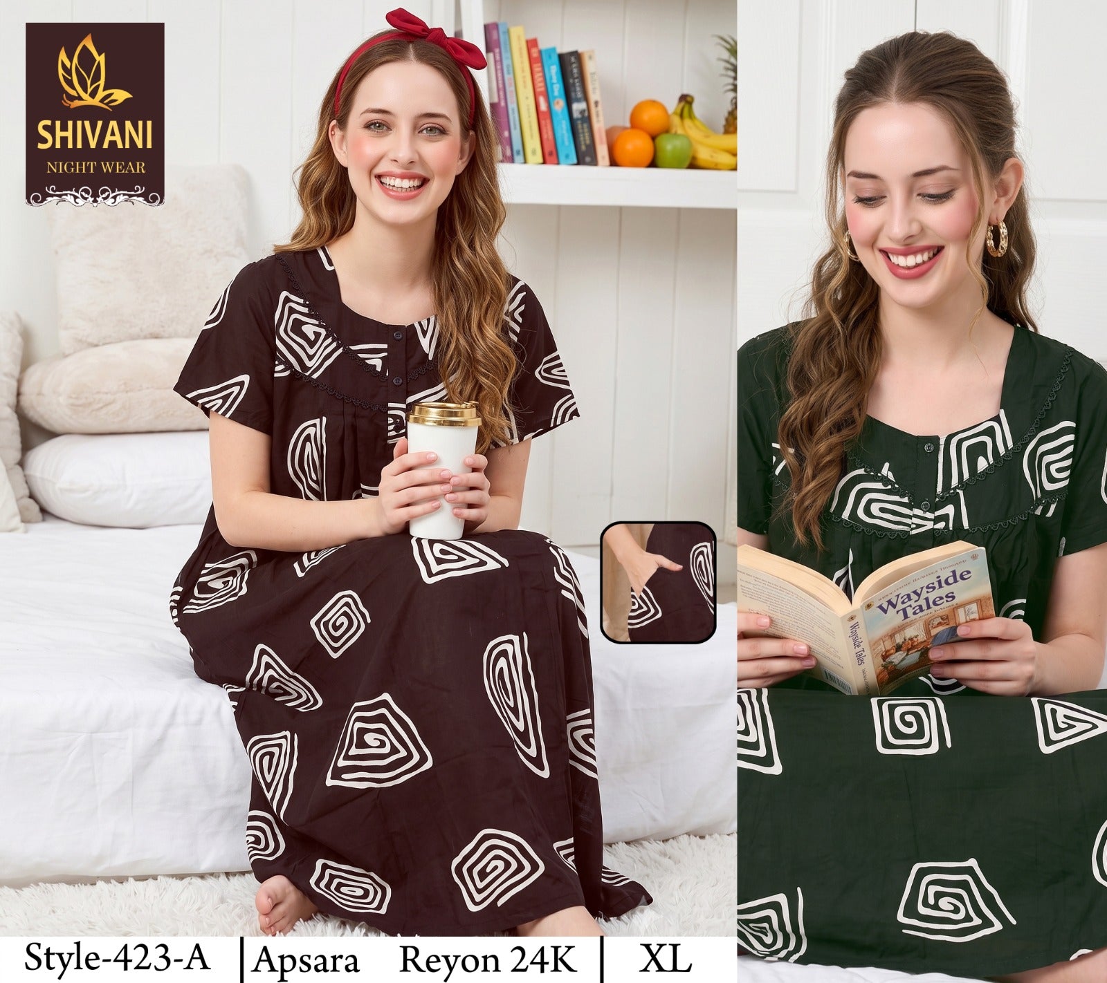 Apsara Shivani Rayon 24Kg Night Gowns Manufacturer Ahmedabad
