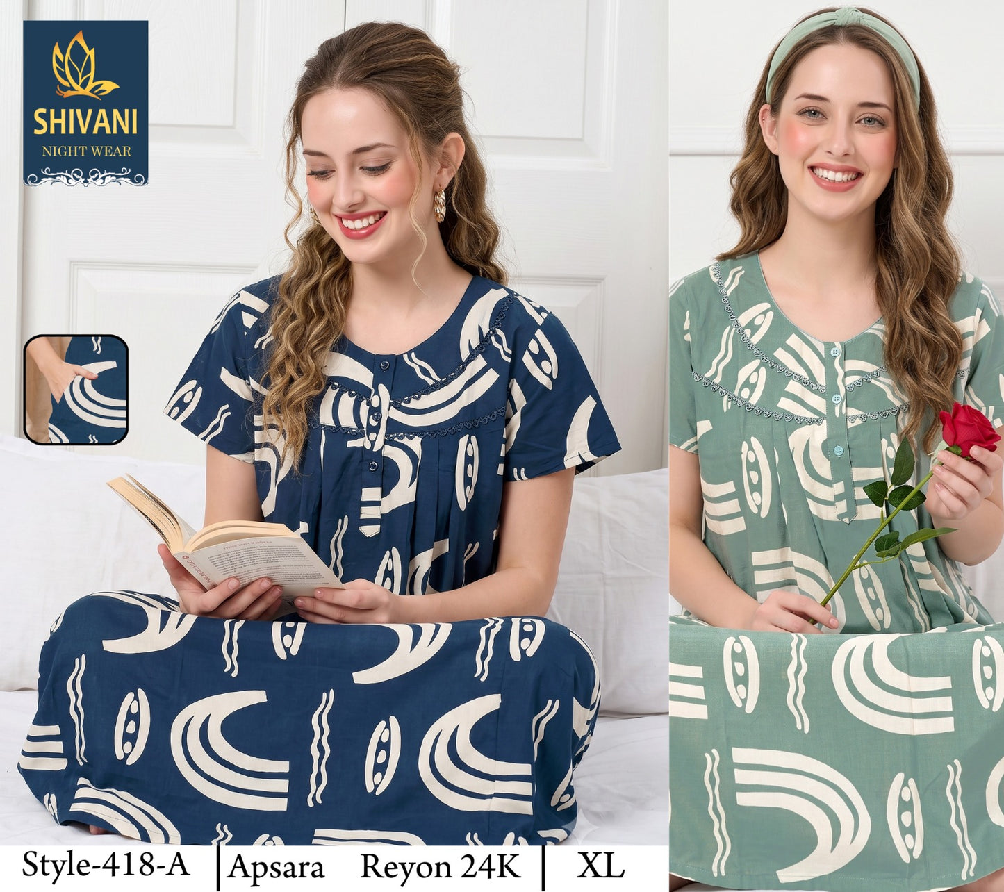 Apsara Shivani Rayon 24Kg Night Gowns Manufacturer Ahmedabad