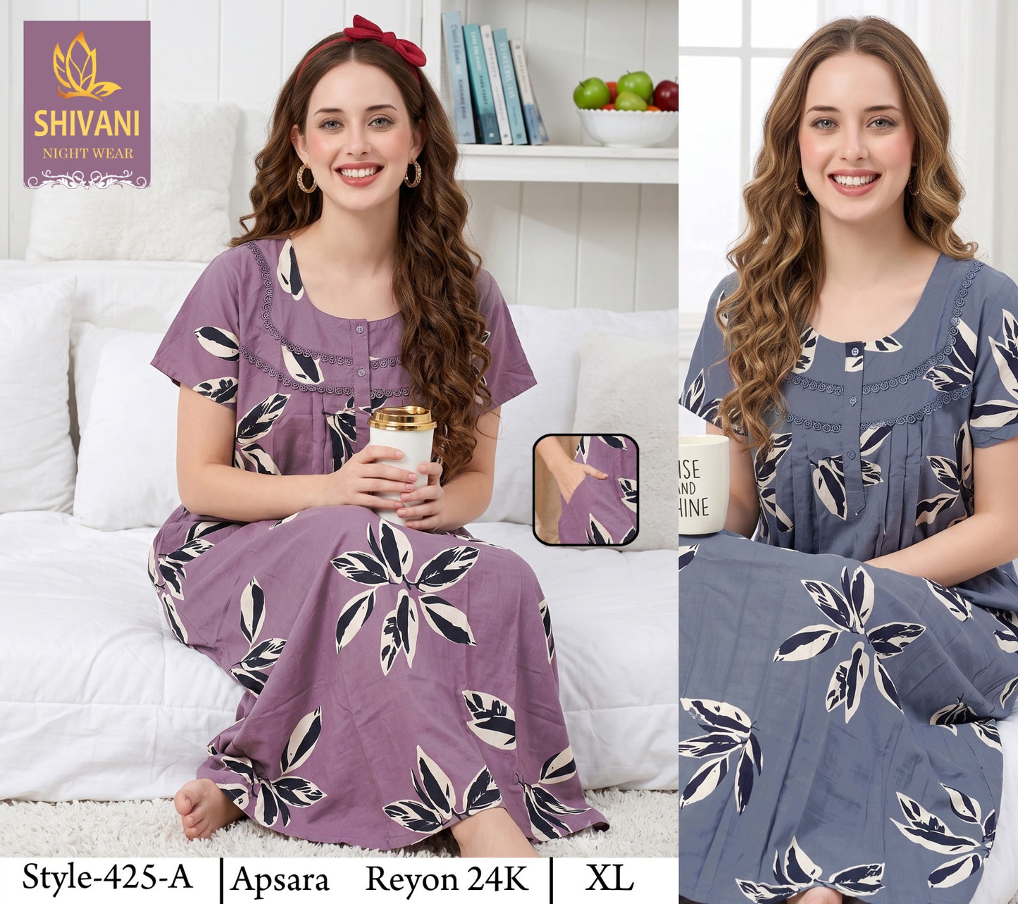 Apsara Shivani Rayon 24Kg Night Gowns Manufacturer Ahmedabad