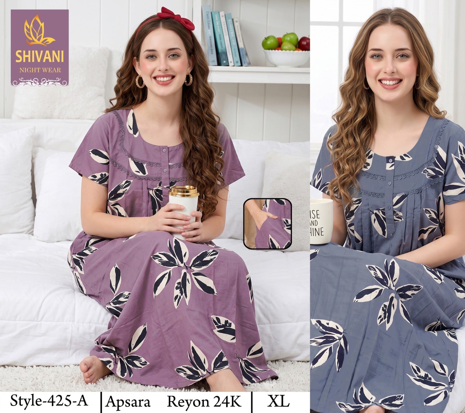 Apsara Shivani Rayon 24Kg Night Gowns Manufacturer Ahmedabad