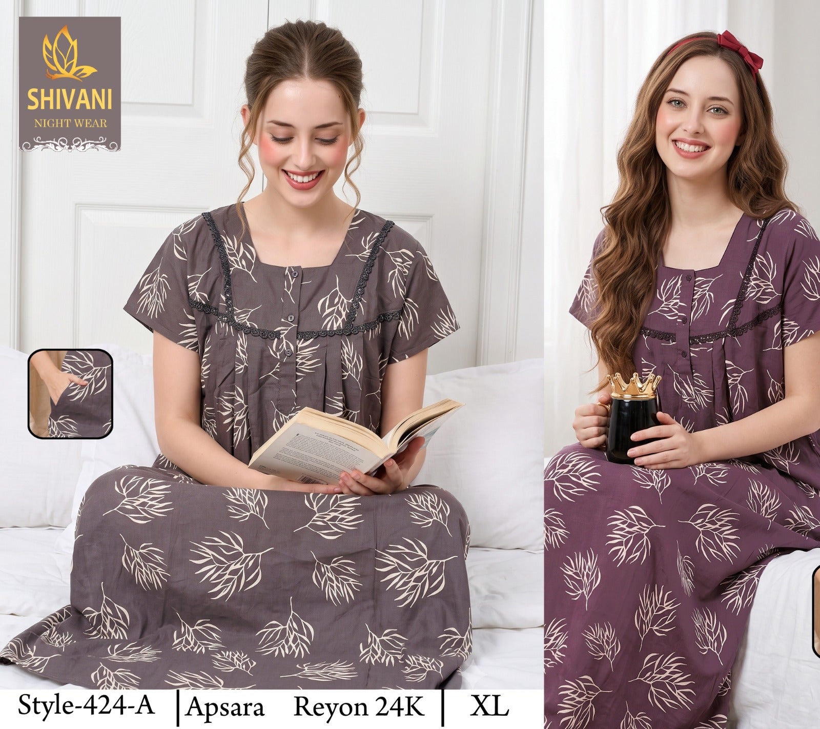 Apsara Shivani Rayon 24Kg Night Gowns Manufacturer Ahmedabad