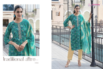 Apsara Vol 2 Poonam Creation Heavy Reyon Readymade Pant Style Suits Wholesaler India