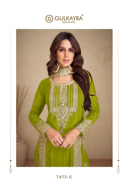 Apsara Vol 5 Gulkayra Designer Chinon Readymade Suits Supplier