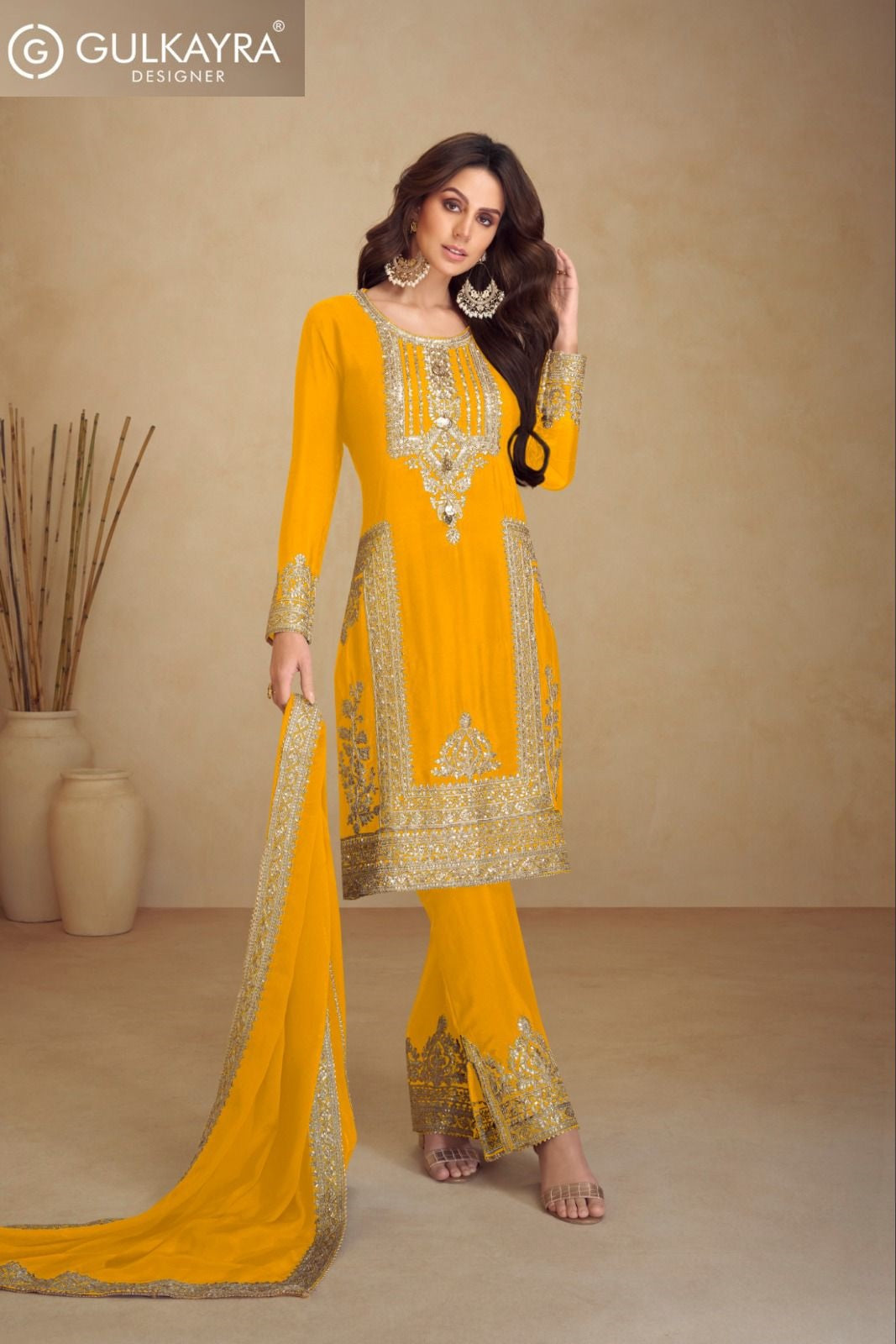 Apsara Vol 5 Gulkayra Designer Chinon Readymade Suits Supplier