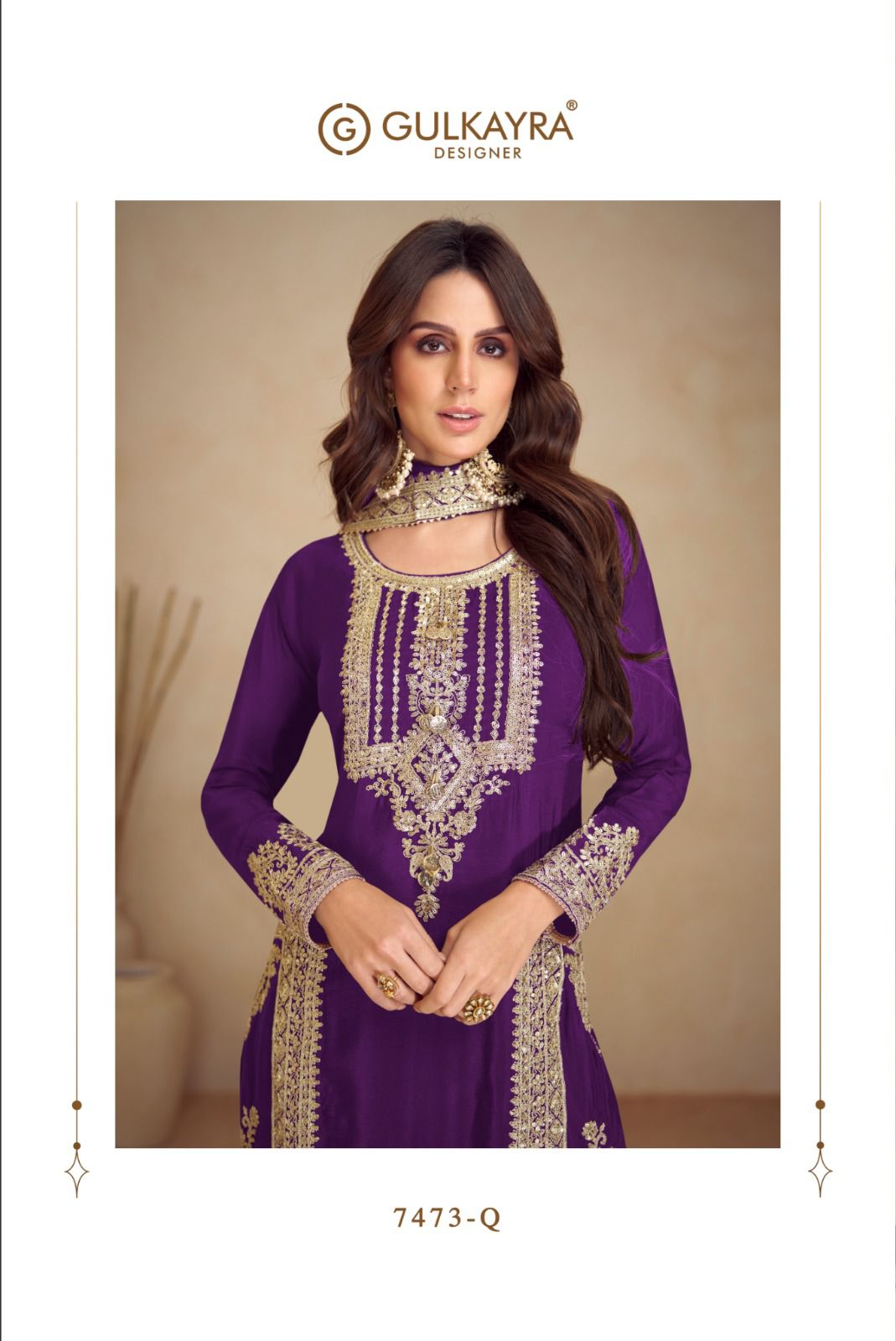 Apsara Vol 5 Gulkayra Designer Chinon Readymade Suits Supplier