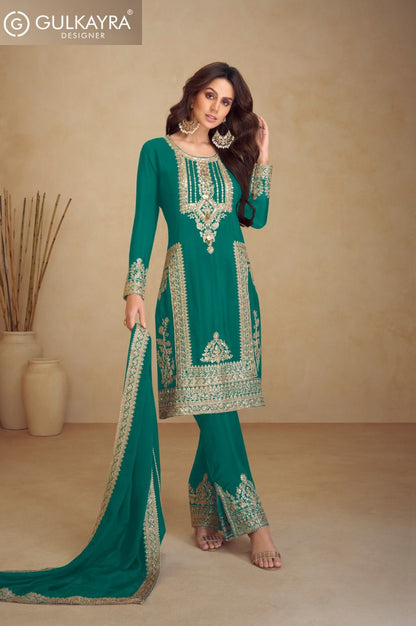 Apsara Vol 5 Gulkayra Designer Chinon Readymade Suits Supplier