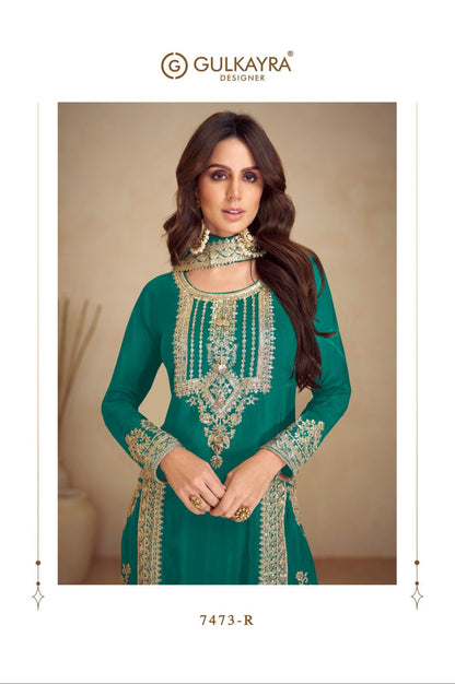 Apsara Vol 5 Gulkayra Designer Chinon Readymade Suits Supplier