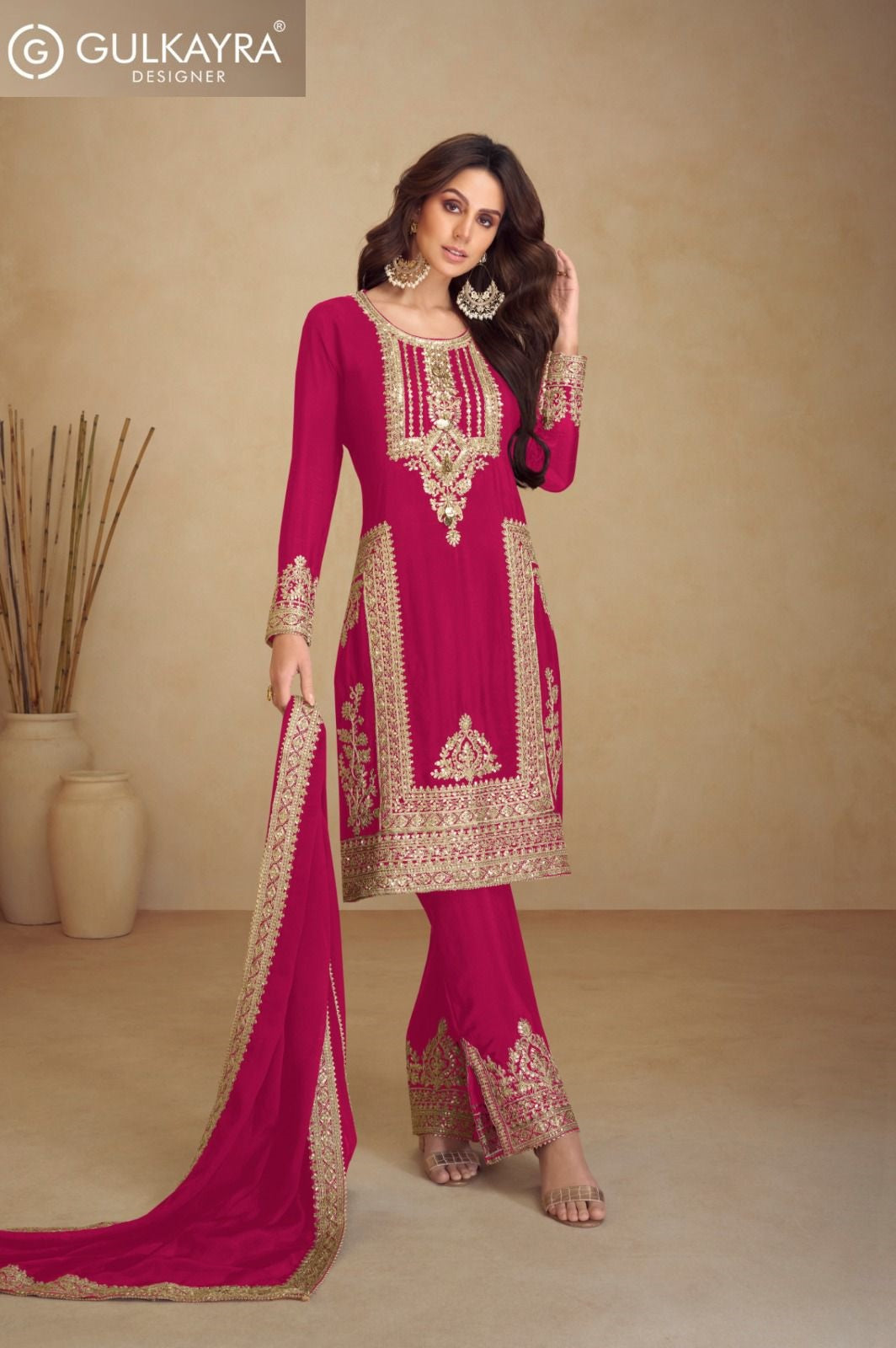 Apsara Vol 5 Gulkayra Designer Chinon Readymade Suits Supplier