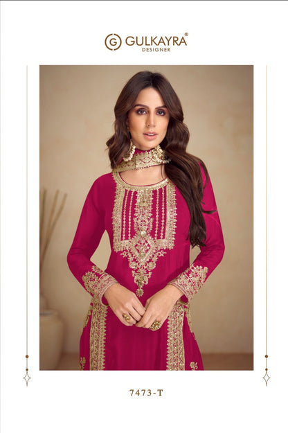 Apsara Vol 5 Gulkayra Designer Chinon Readymade Suits Supplier