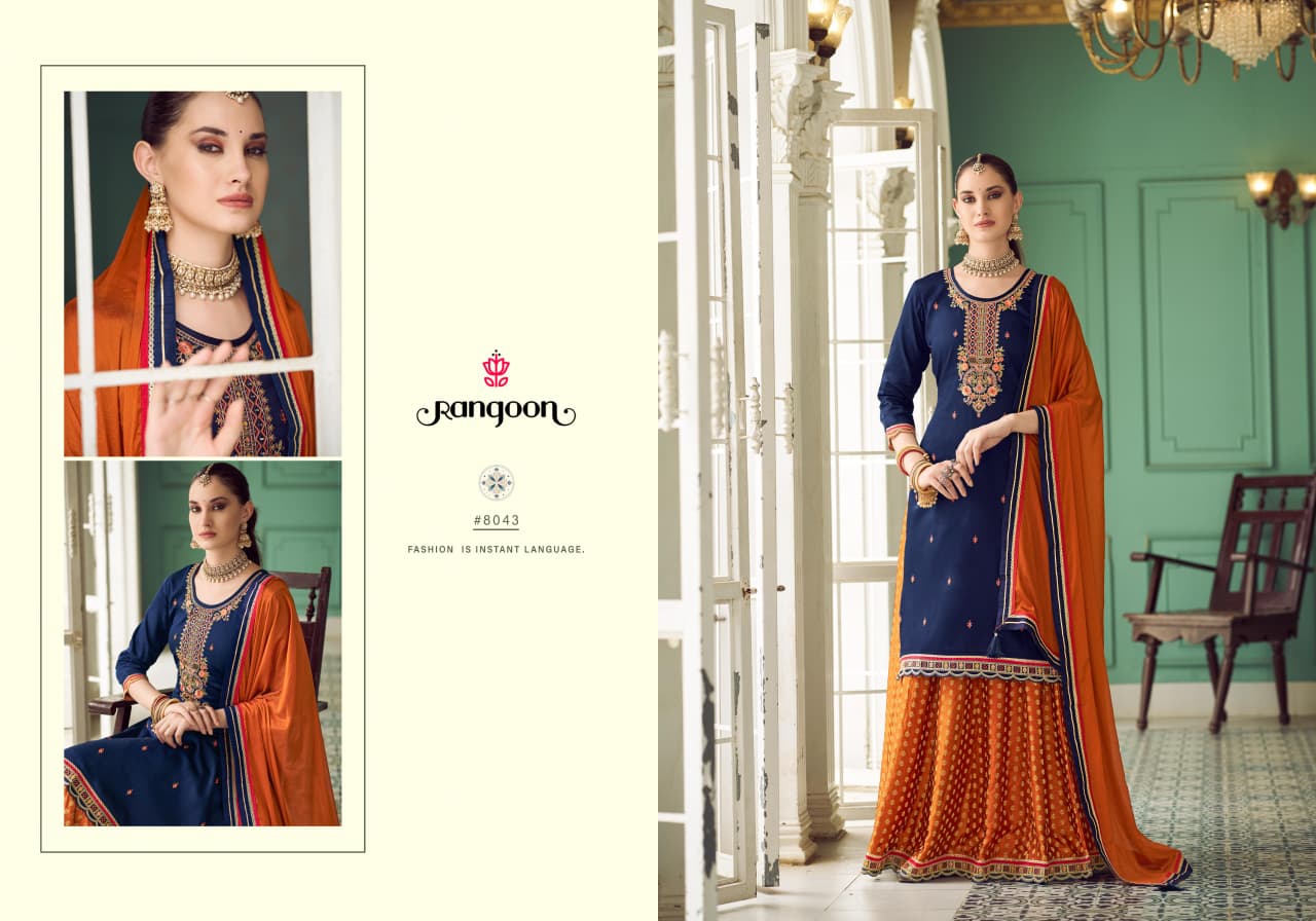 Apsara Vol 8 Rangoon Jam Silk Readymade Suits Wholesale Rate