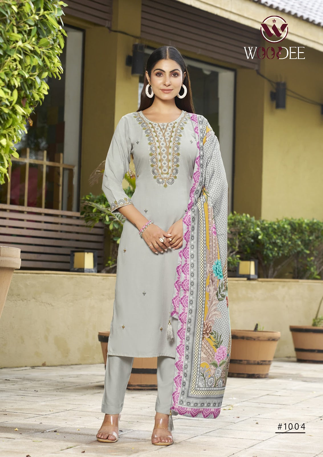 Apsara Woodee Rayon Readymade Pant Style Suits Supplier Gujarat