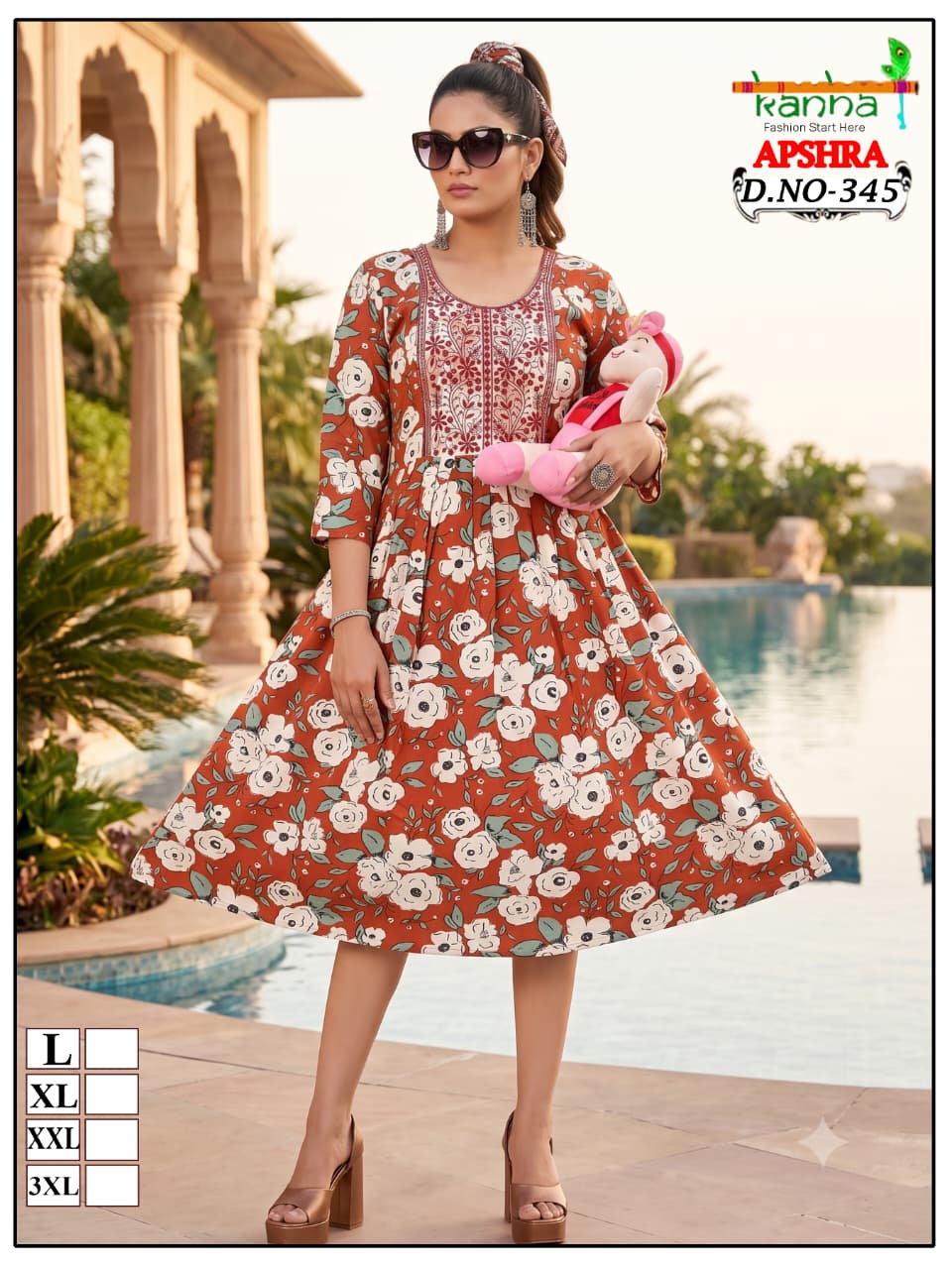 Apshra 2007 Kanha Liva Reyon Feeding Kurtis Wholesaler Ahmedabad