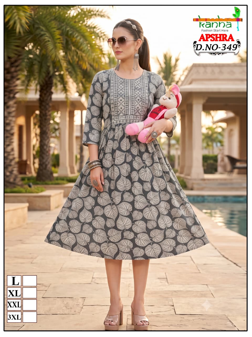 Apshra 2007 Kanha Liva Reyon Feeding Kurtis Wholesaler Ahmedabad