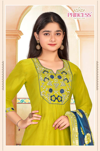 Apsra Princess Creation Roman Girls Readymade Pant Suits Manufacturer Ahmedabad