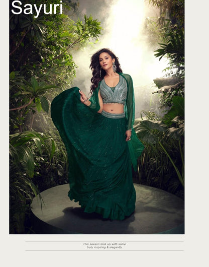 Apurva Sayuri Chinon Silk Readymade Lehenga Choli Wholesale Price