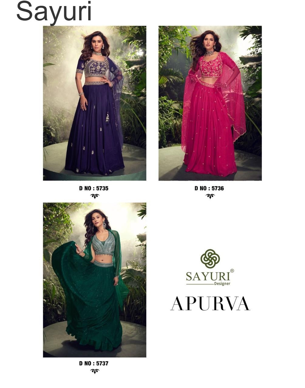 Apurva Sayuri Chinon Silk Readymade Lehenga Choli Wholesale Price