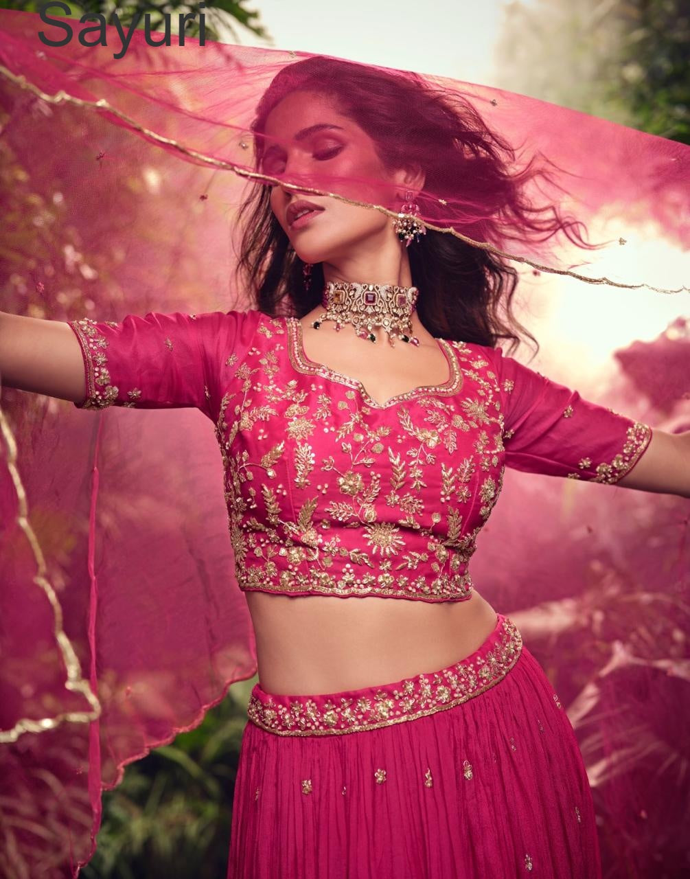 Apurva Sayuri Chinon Silk Readymade Lehenga Choli Wholesale Price